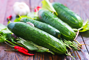 Image showing cucumbers