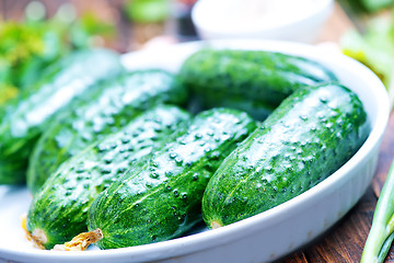 Image showing cucumbers