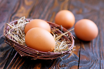 Image showing chicken eggs