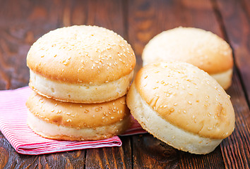 Image showing burger buns