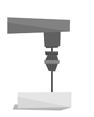 Image showing Industrial milling tool vector illustration.