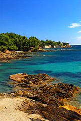 Image showing Mediterranean coast of French Riviera