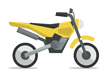 Image showing Classic retro motorcycle vector illustration.