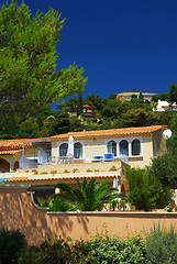 Image showing Gardens and villas on French Riviera