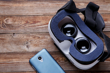 Image showing virtual vr glasses goggles headset