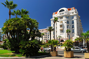 Image showing Croisette promenade in Cannes