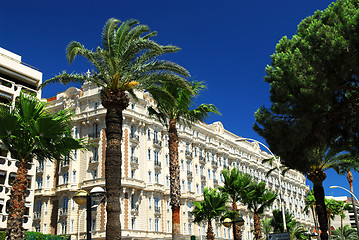 Image showing Croisette promenade in Cannes