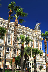 Image showing Croisette promenade in Cannes