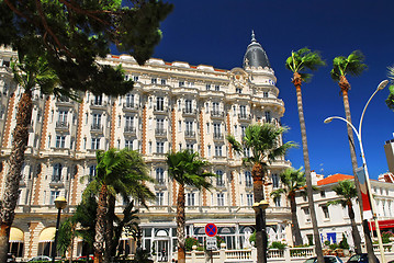 Image showing Croisette promenade in Cannes