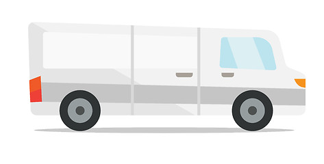 Image showing Commercial delivery truck vector illustration.