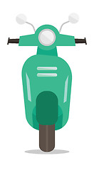 Image showing Modern classic scooter vector illustration.