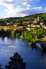 Image showing Town of Sisteron in Provence France