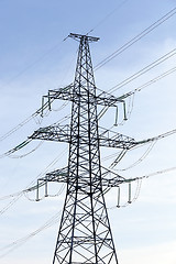 Image showing High-voltage power poles