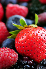 Image showing Assorted fresh berries