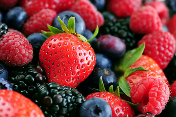 Image showing Assorted fresh berries