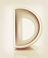 Image showing 3D metall letter \