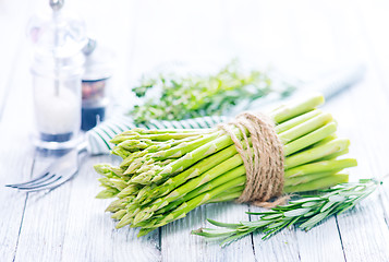 Image showing raw asparagus