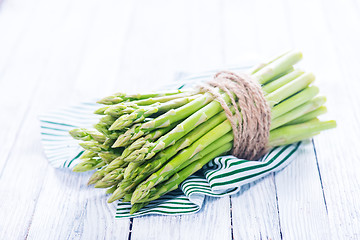 Image showing raw asparagus