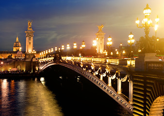 Image showing Alexandre 3 Bridge, Paris