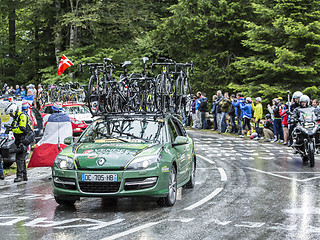 Image showing The Car of Europcar Team - Tour de France 2014