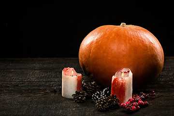 Image showing Happy Halloween pumpkin