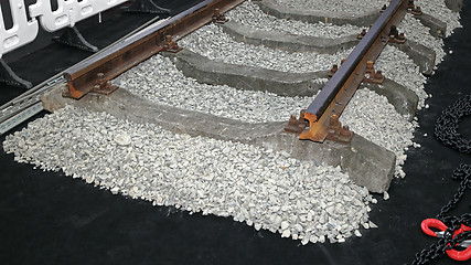 Image showing Concrete Railway Sleepers