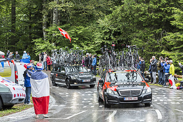 Image showing The Car of BMC Racing Team - Tour de France 2014