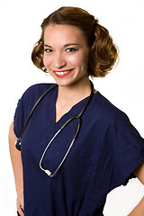 Image showing Friendly young nurse
