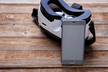 Image showing virtual vr glasses goggles headset