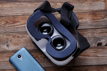 Image showing virtual vr glasses goggles headset