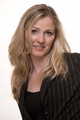 Image showing Blond business woman