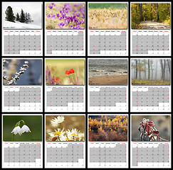 Image showing 2017 nature calendar