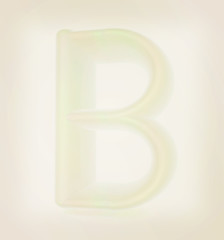 Image showing Glossy alphabet. The letter \