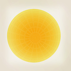 Image showing Sphere. 3D illustration. Vintage style.