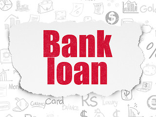 Image showing Banking concept: Bank Loan on Torn Paper background