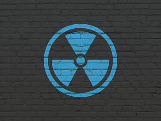 Image showing Science concept: Radiation on wall background