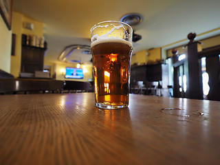 Image showing British ale beer pint