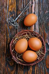 Image showing chicken eggs