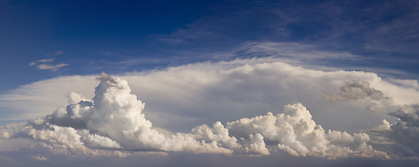 Image showing Panoramic Cloudscape Background