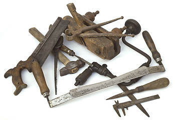 Image showing Old Carpenter Tools