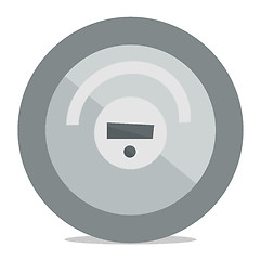 Image showing Robotic vacuum cleaner vector illustration.