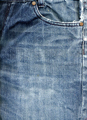 Image showing Jeans Fabric  Background