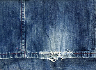 Image showing Jeans Fabric  Background