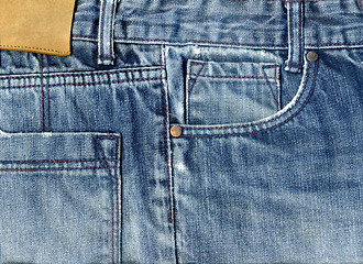 Image showing Jeans Fabric  Background