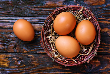 Image showing chicken eggs