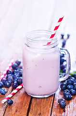 Image showing blueberry yogurt
