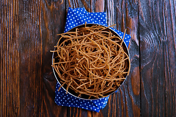 Image showing brown pasta