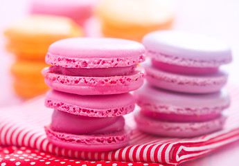 Image showing Color macaroons