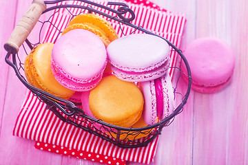 Image showing Color macaroons