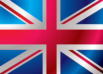 Image showing britain flag ripple